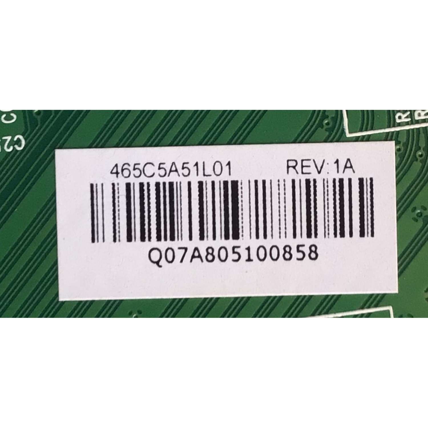 FRC TOSHIBA / NUMERO DE PARTE 465C5A51L01 / VTV-FRC58625 REV :1 / Q07A805100858 / PANEL V650HP1 / MODELO 65L5400U - Imagen 2